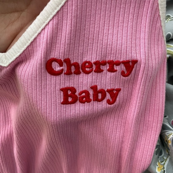 ‘Cherry Baby’ pink bodysuit from F21 - Picture 2 of 3